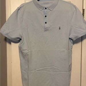 All Saints Sky Blue Men's Polo Shirt